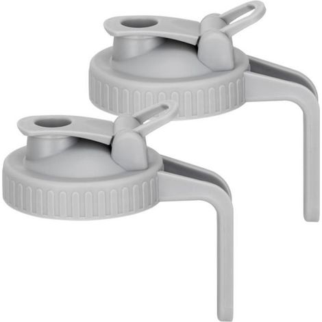 Couvercle À Bec Verseur - Pour Bocaux Mason À Large Ouverture - Hermétique Avec Joint Silicone - 2 Pièces (1/4)