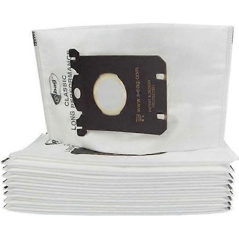 Sac de rechange S compatible avec les aspirateurs Electrolux Classic à sac S EL200F, EL8500, EL202G, EL6985, EL6988, EL6989 et EL4100 (1/5)