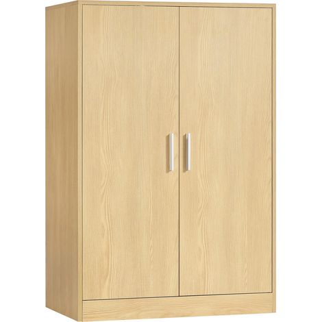 VASAGLE Scarpiera Armadio con Ante, Scarpiera da Ingresso Moderna con Ripiani Regolabili, Mobile Portascarpe Slim, 5 Ripiani, per 12 a 15 Paia di Scarpe, 2 Ante, Beige Rovere HSC501YJ01 (1/5)