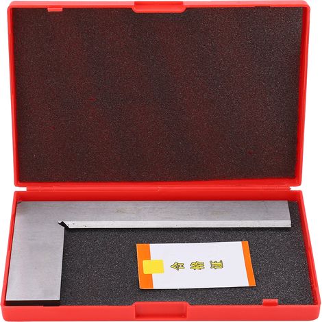 Règle équerre 90° acier inoxydable outil de traçage ingénieur mesure précision 200x125mm (1/5)