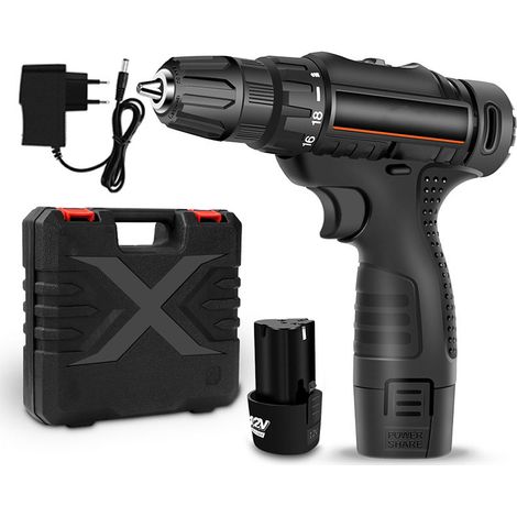EASYCOMFORT Tournevis Électrique Multifonctionnel - Batterie Rechargeable 12V - Compact - Pour l'Amélioration de l'Habitat et les Projets de Bricolage (1/5)