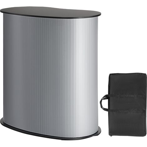 Mophorn Portable Tradeshow Podium Tisch, 35,43 x 19,29 x 37,01"",faltbare Display Counter Stand mit Tragetasche, Durable & Stable Promotion Counter für Ausstellungen,Einzelhandel,Pop-Up Stand,Schwarz