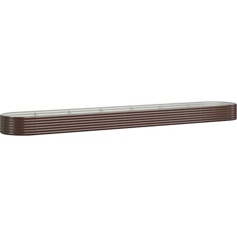 Maison Exclusive - Hochbeet Verzinkter Stahl 544x100x36 cm Braun (1/5)