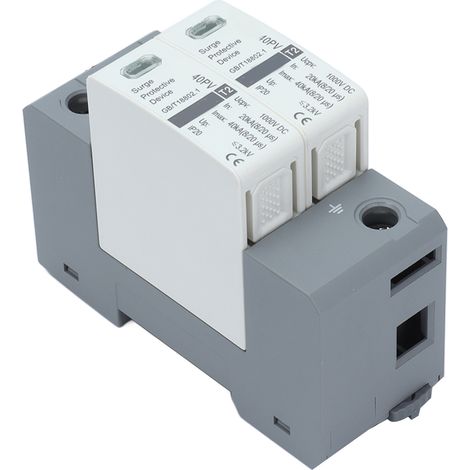 Parafoudre 2P Protection Surtension 20-40kA 1000V DC CHLT-40PV Parafoudre Solaire (1/5)