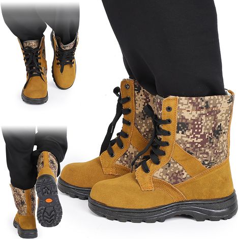 Bottes de travail de sécurité anti-perforation et ignifuges - Chaussures de protection renforcées (Pointure 44) (1/5)