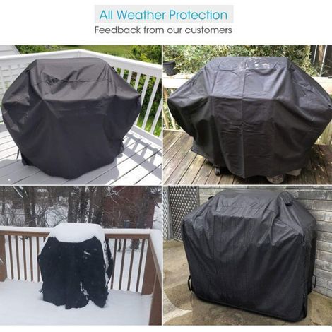 Housse Barbecue - Tissu Oxford 210D - Imperméable UV Résistant - Coupe-Vent - 145 x 61 x 117 cm - 1 Pièce (1/3)