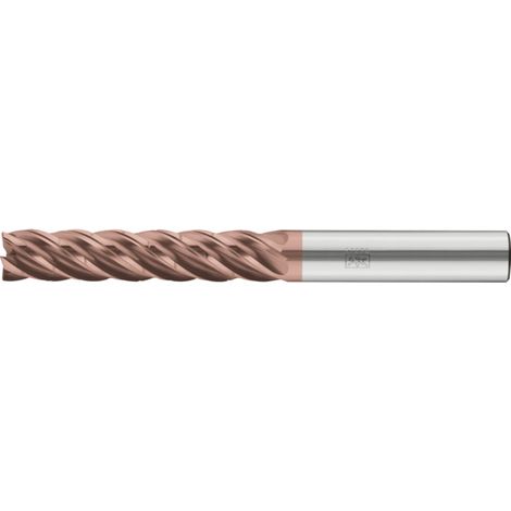 PFERD TOOLS VHM-Fräser Ø20mm, 5 Schneiden, mit Spanteiler, 5xDC, Radius 1mm, AlTiN / TiSiXN beschichtet, Schaft HB, Performance Rostfrei