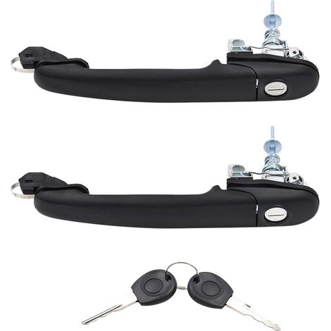 x maniglia esterna per porta anteriore sinistra e destra, adatta per VW POLO 6N1 6N2 1994-2001 Caddy Alhambra Sharan Galaxy 6N0837207C