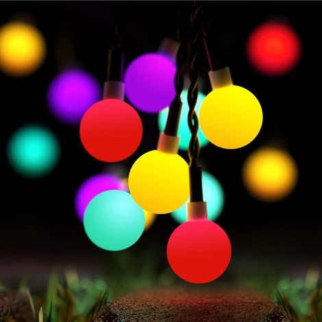 Guirlande Lumineuse Solaire - 50 Led - 7 M - 8 Modes D Eclairage - Etanche Ip65 - Extérieur Jardin Terrasse Balcon (1/5)