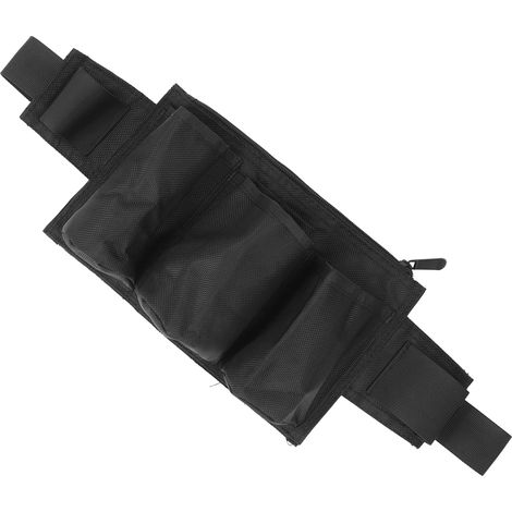 Ceinture porte-outils étanche en toile Oxford, idéale pour le jardinage et le bricolage, avec poche de rangement, noir. (1/5)