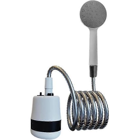 Tragbare, wiederaufladbare elektrische Dusche für Camping – mit eingebauter, akkubetriebener Duschpumpe, kabellos, ideal zum Waschen im Freien, auf Reisen, am Strand, beim Wandern, im Garten, beim Pic