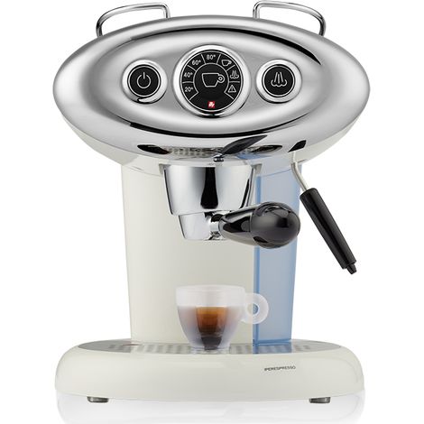 Illy 6607 Kaffeevollautomat mit Kapsel-Dampfspender, 1,18 l, weiß (1/4)