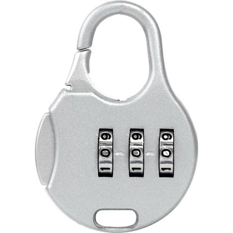 Cadenas à combinaison à 3 chiffres, mini cadenas à code réinitialisable en alliage de zinc, (lot de 1) (1/4)