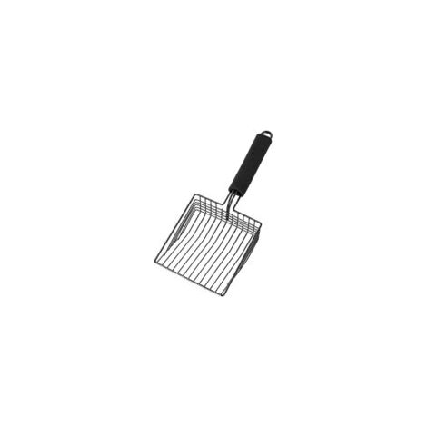Lot de 2 pelles à litière pour chat en métal – Noires – Pelle robuste (1/5)