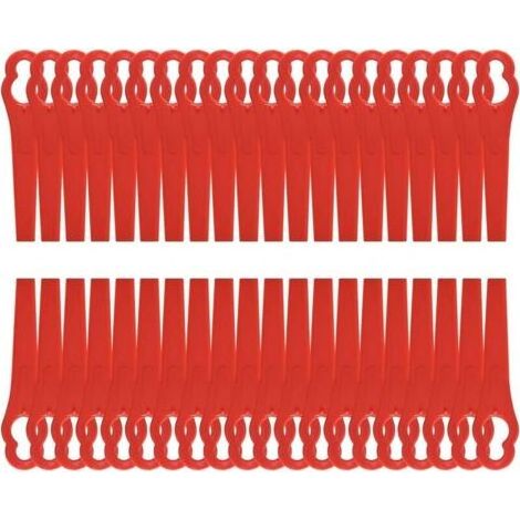 Lame Coupe Bordure Lames en Plastique de Rechange 8,3cm pour Jardin et Pelouse Coupe Bordures Grass Trimmer (120 Pcs) (1/4)