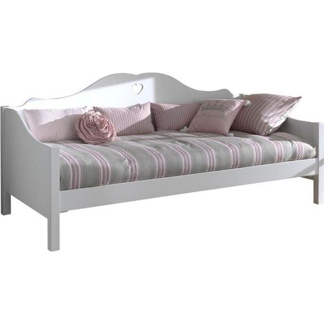 Lit Banquette Enfant "Amori" 90x200cm Blanc (1/2)