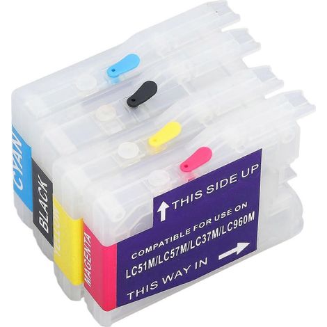 Cartouches d'encre LC51, LC57, LC37, LC960, consommables d'impression 4 couleurs pour 135C, 150C, 153C