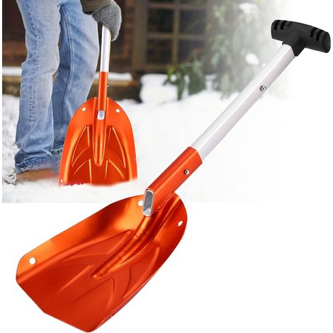 Pala quitanieves ligera de aleación de aluminio, raspador de hielo, quitanieves, pala universal para entrada de vehículos, casa, patio. (1/5)