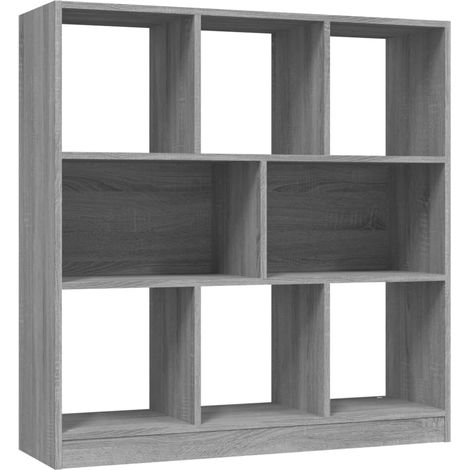 Maison Exclusive - Libreria Grigio Sonoma 97,5x29,5x100 cm in Legno Multistrato