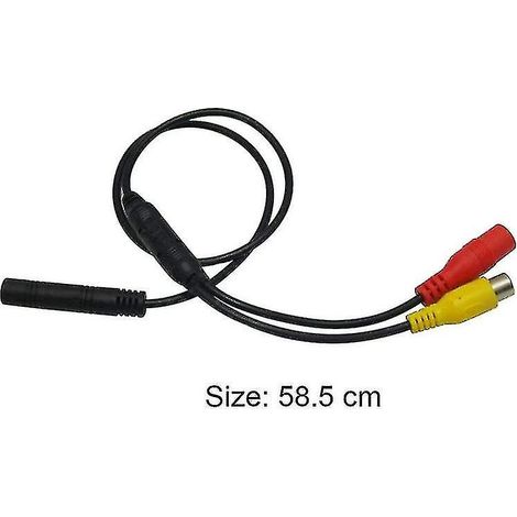 Caméra de recul voiture connecteur 4 broches mâle vers femelle CVBS adaptateur signal alimentation faisceau électrique (1/5)