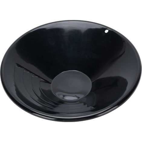 Bataille d'or ronde noire de 25 cm (10 pouces) en ABS robuste et légère pour la prospection d'or (1/5)