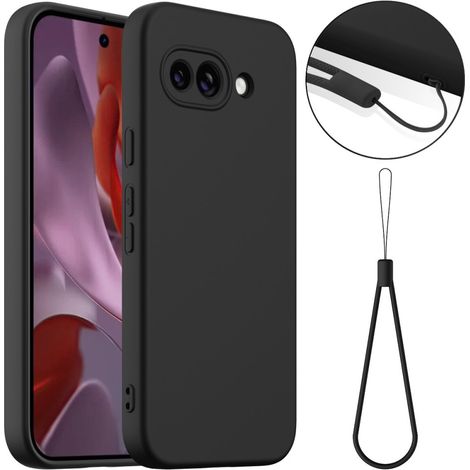 Funda para Google Pixel 9A, de silicona MagSafe, negra.
