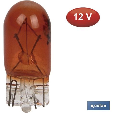 W5W 12V Amber Lampe für Auto, Motorrad und Traktor