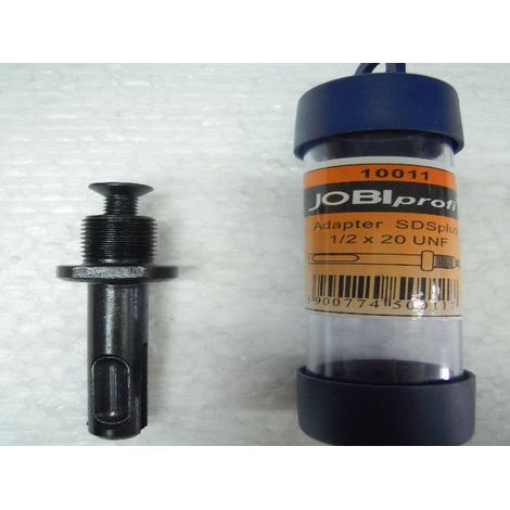 JOBI Adaptador SDS Plus a Rosca 1/2" 10011, conexión segura, diseño resistente, ideal para herramientas eléctricas