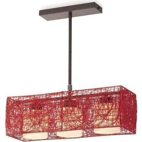 Plafonnier Alexandra rouge CRISTALRECORD 99-263-15-142