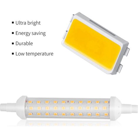 Lampe LED R7S 9W 220V Faisceau 360° Blanc Chaud pour Maison Hôtel Bureau Magasin (1/4)