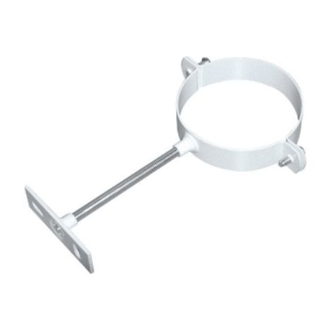 Ubbink – Collier pour fumisterie galva 80mm – Sortie ventouse 80mm – Sortie fumée 125mm – Acier pour chantiers humides