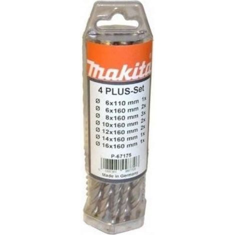 Makita - Set 12 forets à maçonnerie SDS Plus B-49080