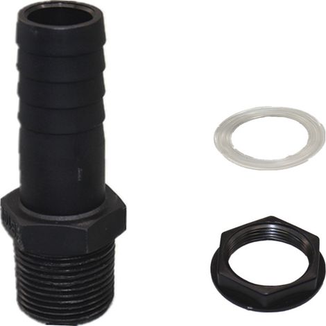 Trop Plein Cuve 25mm Passe Paroi Cuve Eau 1000L 9.8 cm x 2.5 cm x 3 cm Raccord Male pour Citernes de Pluie Passages Joints (1/5)