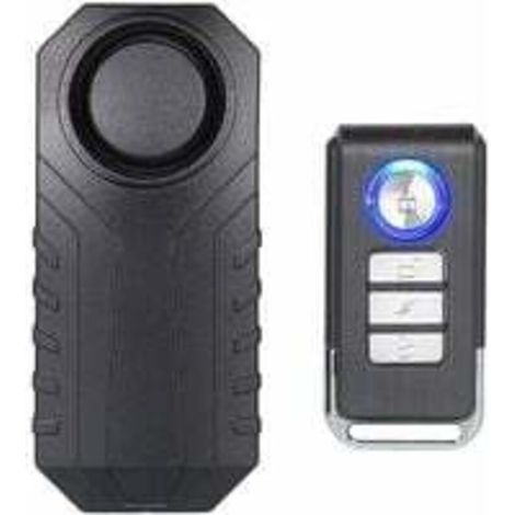 UlisemAlarme De Vélo, Alarme Antivol sans Fil pour Vélo Moto Voiture Véhicules Portes Et Fenêtres, 113db Super Fort Et étanche (Télécommande Incluse) (1/4)