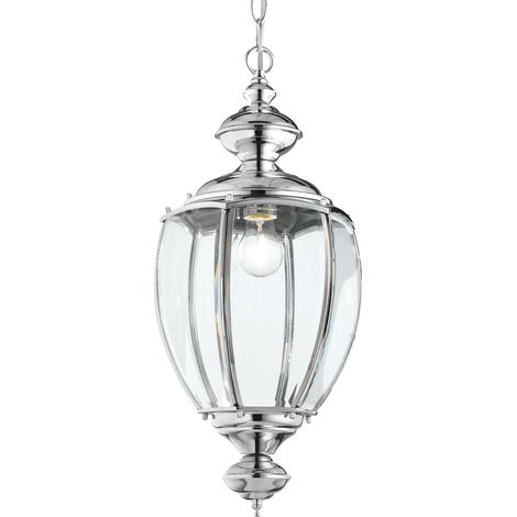 Ideal Lux Norma - 1 Licht Deckenlaterne Anhänger Chromglas, E27 (1/2)