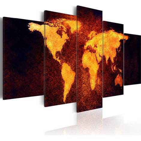 Quadro - Mappamondo - lava caldo - 200x100 (1/4)