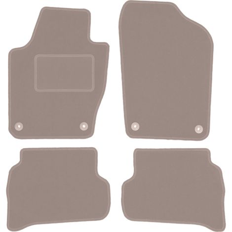 Beige Veloursmatten für: Volkswagen Polo V Fließheck (2009-2017)