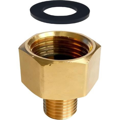 1/2" vers Filetage Mâle GAUCHE 1/4", Adaptateur de Gaz 1/2" Femelle Droit vers 1/4" Mâle Gauche, Raccord de Gaz pour Équipements Français et Allemands (1/5)