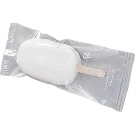 Lot de 100 sachets pour glace — sachets pratiques et transparents, adaptés aux glaciers.
