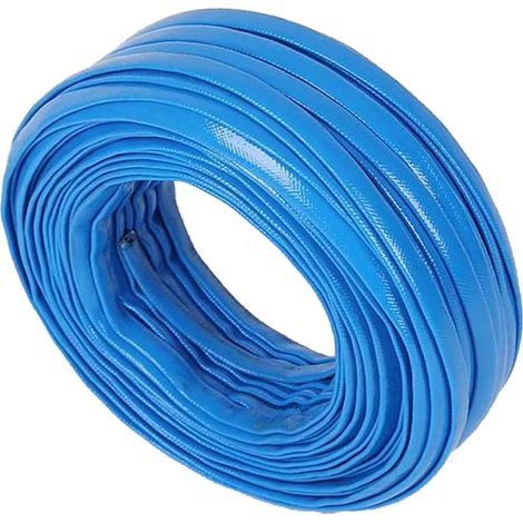 Tubo da giardino rinforzato, tubo da giardino da 5 metri, resistente all'usura, antistrappo, impermeabile, antigroviglio, facile da riporre, cintura per acqua blu + connettore universale