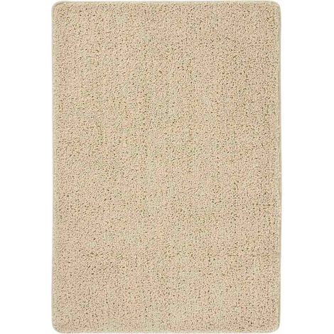 Tapis shaggy antidérapant Crème 160x230 cm (1/5)