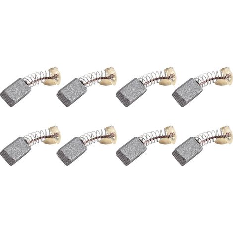 Lot de 8 balais de charbon de rechange 6 mm x 10 mm x 16 mm pour Makita CB-103 (1/5)