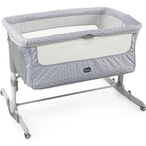 Next2Me Dream Silver Beistellbett - CHICCO - Ab 0 Monaten - Höhenverstellbar - Matratze inklusive