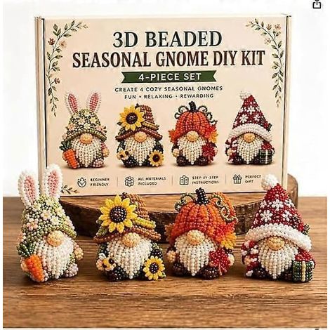 Kit de bricolage Père Noël en perles 3D, kit d'art de perles fait main à faire soi-même pour enfants, adolescents et adultes, activité de bricolage idéale pour les débutants avec tout le matériel et l (1/5)