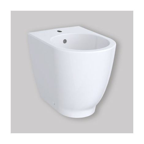 GEBERIT - ACANTO BIDET A PAVIMENTO BTW FILO PARETE CON FISSAGGIO NASCOSTO BIANCO 500.603.01.2 (1/5)