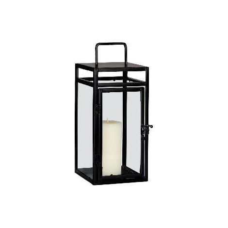 ANDREA HOUSE AX71534 Portavelas Farol Met.Neg 15X15X35 - ref: AX71534