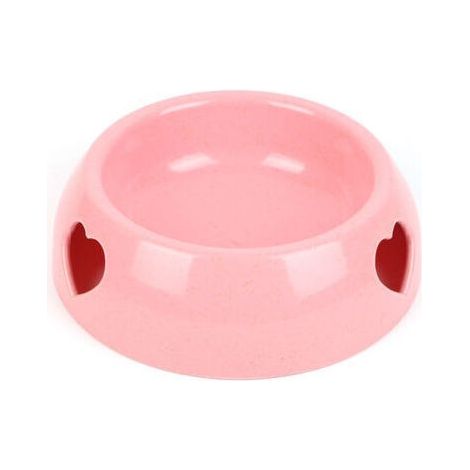 Gamelle et écuelle pour chat Pet Love Single Bowl Small Medium Large Dog Food Bowl Cat Dog Universal Bowl( Rose) (1/2)