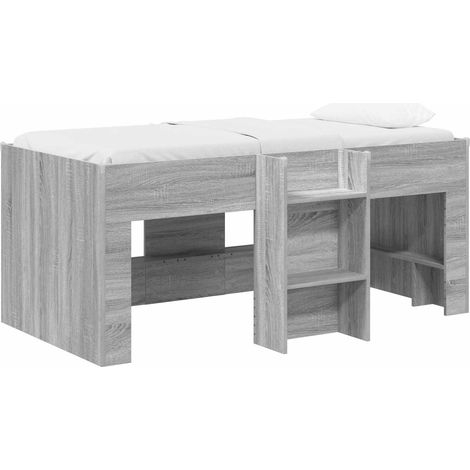 Maison Exclusive - Hochbett für Kinder 2 pcs Grau Sonoma 163 x 10