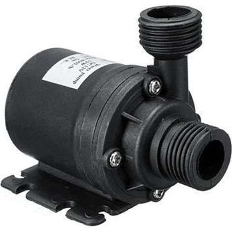 Pompe a Eau 12v 800l/h 5m, Pompe à Eau Submersible sans Balai, pour la Circulation de l'eau de la Piscine de Fontaine Solaire d'aquarium d'étang de Bassin (1/5)