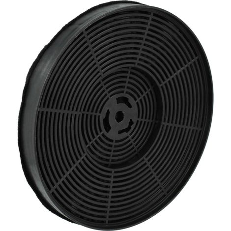 vhbw Filtre à charbon actif compatible avec Respekta CH22010/90W-X, CH22010/90WX, CH22010S-X, CH22010SX, CH 22010/90 WX hotte aspirante - 17,5 cm